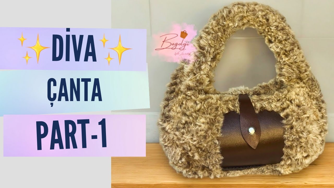 Kürk ip deri detaylı DİVA ÇANTA YAPIMI PART-1