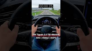 VW Tiguan 2.0 TSI | 265PS | 0-200 km/h Beschleunigung