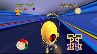 [60FPS] Pac-Man World Rally HD (GCN): Retro Maze (Widescreen 720pHD)