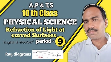 Ray diagrams | Refraction of light at curved surfaces | 10 class physical science |AP & TS|