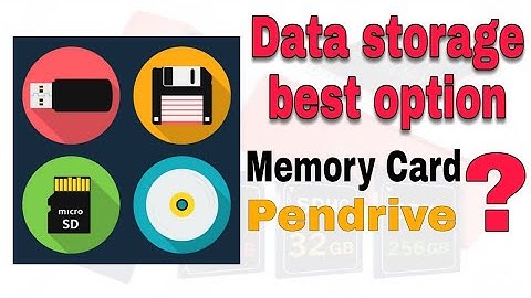 Data storage best option? Pendrive or Memory card ?