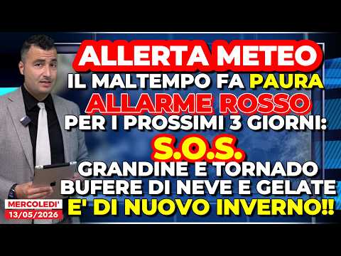Allerta Meteo, il maltempo fa paura: ALLARME ROSSO per i prossimi 3 giorni, SOS grandine e tornado!
