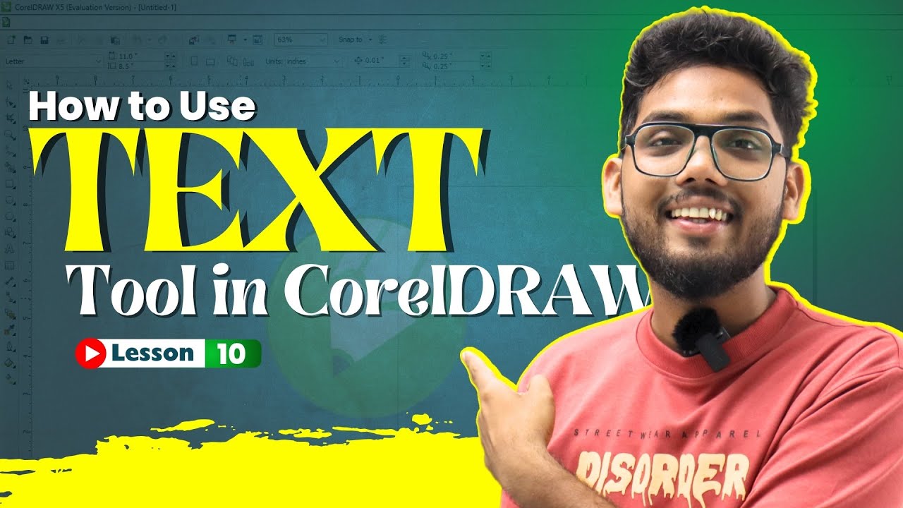 CorelDRAW में Text Tool का Use कैसे करें ? | How to Use Text Tool in ...