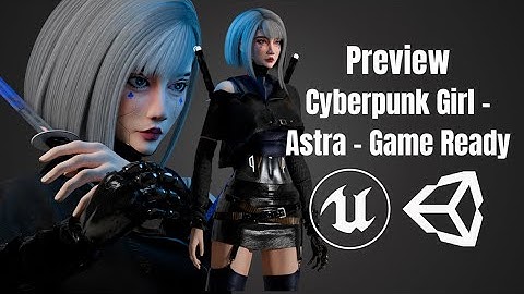Preview - CyberGirl Astra  - Game Ready