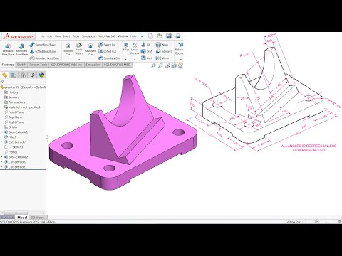 SolidWorks Tutorial for beginners Exercise 72