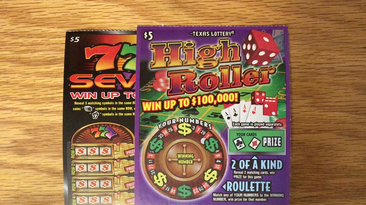 1X 5 High Roller & 1X 5 777 Sevens TX Lottery Scratch Offs YouTube