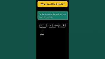 9. What is a Head Node #Shorts #algorithm #datastructures