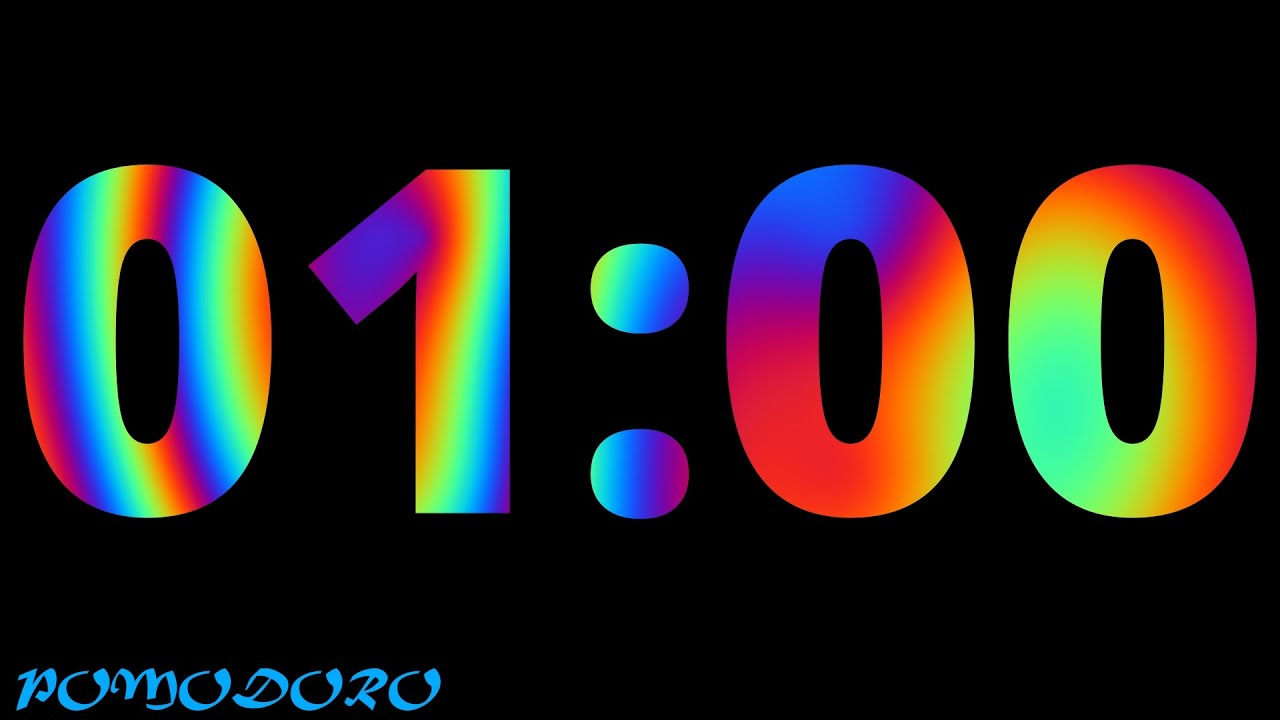 1 Minute Timer - Study - Work - Deep Focus - Countdown Timer - No Music ...