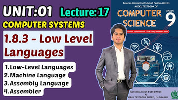 Low Level Languages | Unit:01 Computer System | Class 9 Computer Science New Book 2025 Federal Board