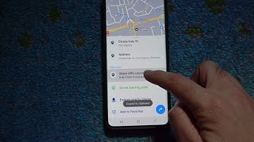 How to show and copy GPS coordinates in Sygic (Android phone)