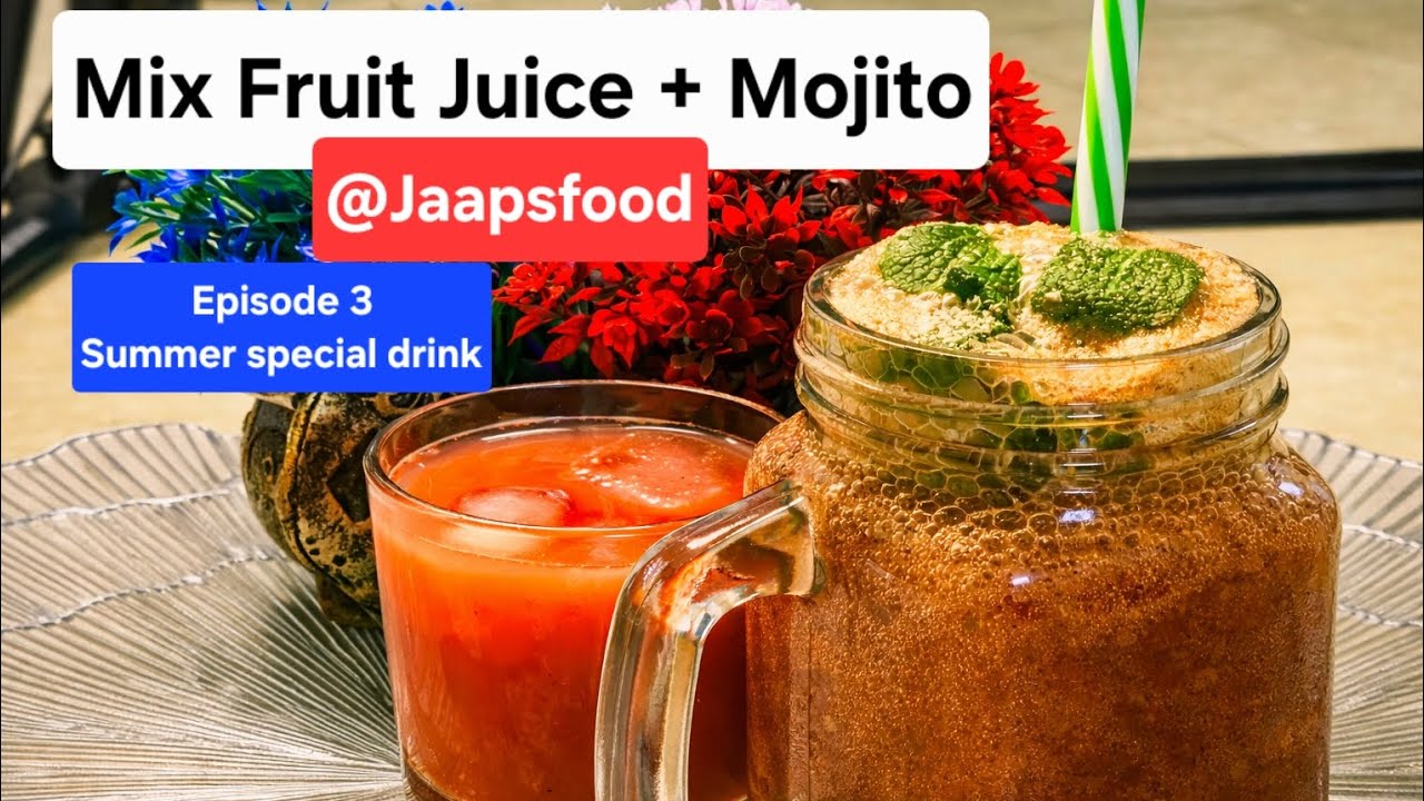 Refreshing Mix Fruit Juice & Mojito Recipe 🍹 | Summer Special Healthy Drinks | Easy Mocktails