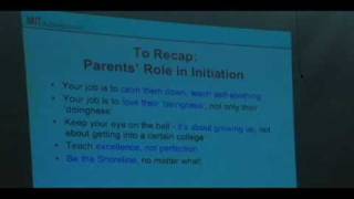 Marilee Jones Recapping the Parents' Role in Their Child's Initiation