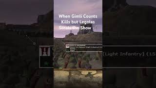 Gimli vs Legolas Kill Count | Elites Only Challenge (DaC V5) #shorts #lotr  #totalwar
