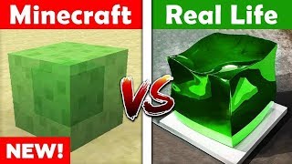 MINECRAFT SLIME BLOCK IN REAL LIFE! Minecraft vs Real Life animation CHALLENGE