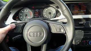 Audi S4 B8 with working B9 steeringwheel.