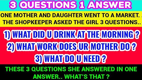 Logical Riddles - Most Brilliant IAS interview questions with answers