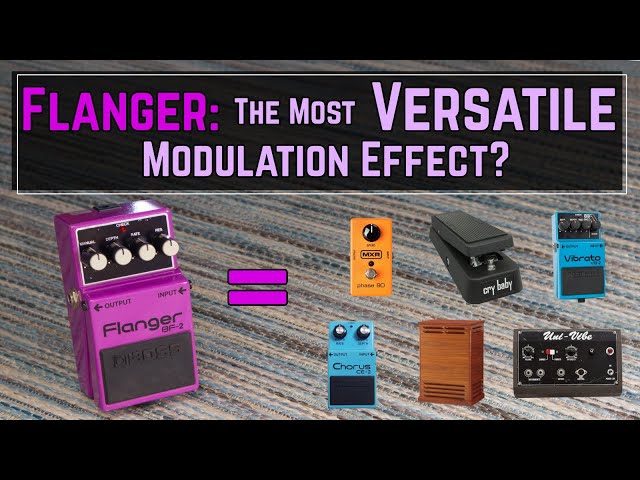 How To Get 6 Modulation Effects From a Basic Flanger Pedal Like The Boss BF-2 class=