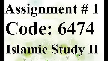 AIOU Solved Assignment No 1 Code 6474 Autumn 2020 | Best Baloch