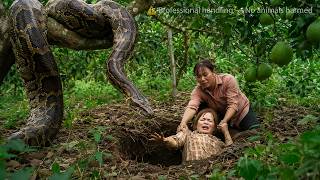 72-Hour Escape - Girl Trapped in Giant Python Trap, Brave Sister Rescues Herself