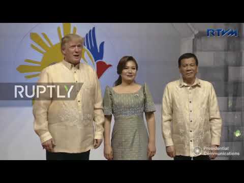 Philippines: Budding bromance? - Trump and Duterte exchange smirks at ASEAN