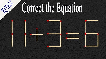 Move 1 matchstick to make the equation correct #matches #matchstickpuzzle #mathtricks #puzzles