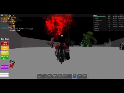 The Best Weapon Ever Roblox Fight The Monsters Youtube - insanely powerful weapon givers roblox