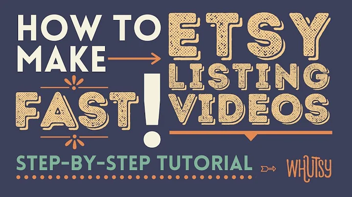 Boost Your Etsy Sales with Stunning Listing Videos!