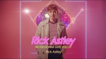 Never Gonna Give You Up - Rick Atsley (Video Lyrics) - AI Art Tribute (80s Disco Dream)