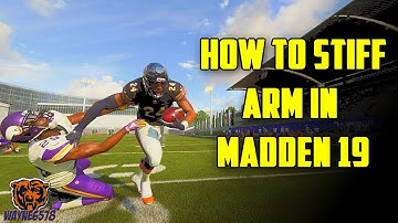 HOW TO BREAK TACKLES IN MADDEN 19 | HOW TO STIFF ARM IN MADDEN 19 | RUN LIKE A BEAST!
