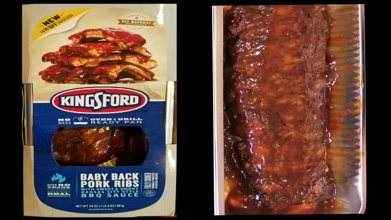 Kingsford Fully Cooked Baby Back Ribs What Are We Eating Youtube