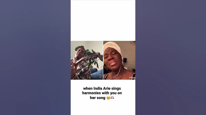 was totally surprised when india arie hopped on this
