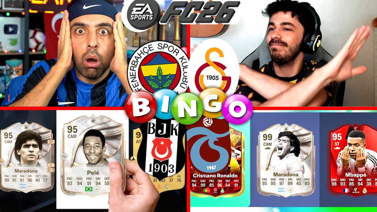 İLK EA FC 26 DRAFT ! 4 BÜYÜKLER CHALLENGE ! KADRO KURMA BİNGO KAPIŞMASI ! GS - FB - BJK - TS