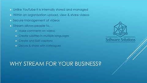 Video 1 Introduction to Microsoft Stream