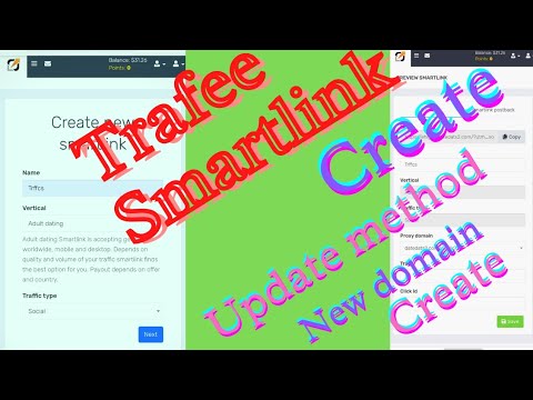 Trafee account Smartlink create & new domain/link  | CPA Marketing ||