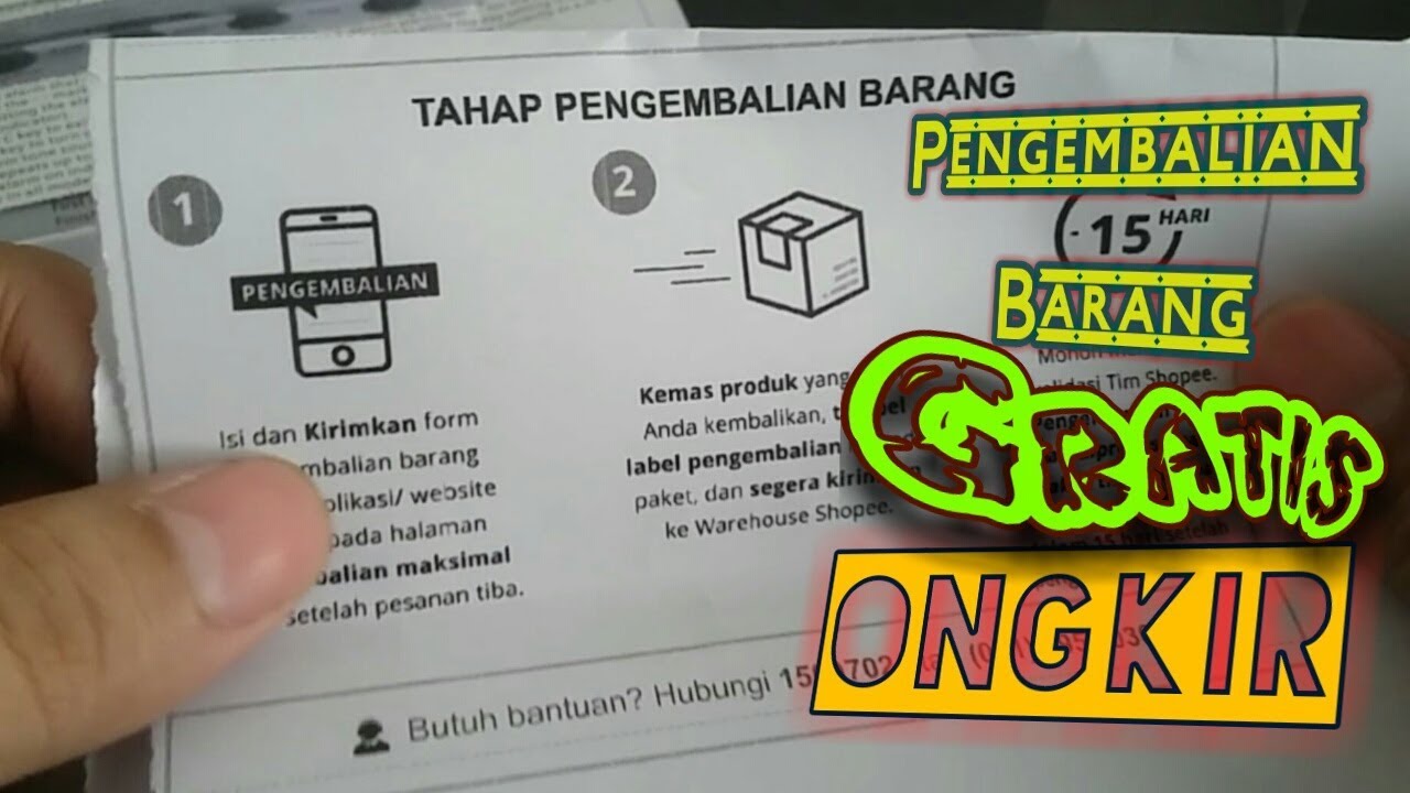 Keuntungan Belanja di Shopee mall | Dapat Label Pengembalian Barang