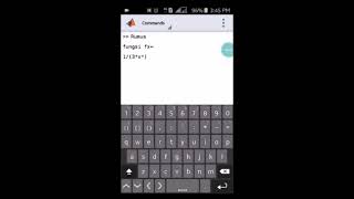 Simulasi MATLAB MOBILE (Mencari Nilai Integral Tak Tentu Fungsi Aljabar) screenshot 2