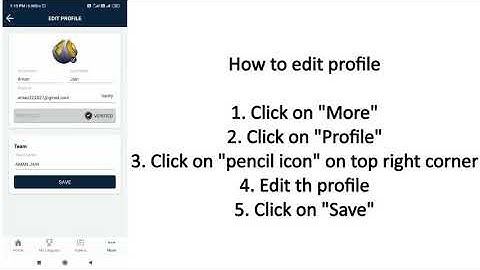 How to Edit Profile on Whomp - Cricket Auction Tutorial
