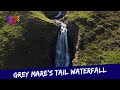 Grey Mare&#39;s Tail vízesés Moffat közelében | Skócia egyik legimpozánsabb vízesése 60 méteres eséssel