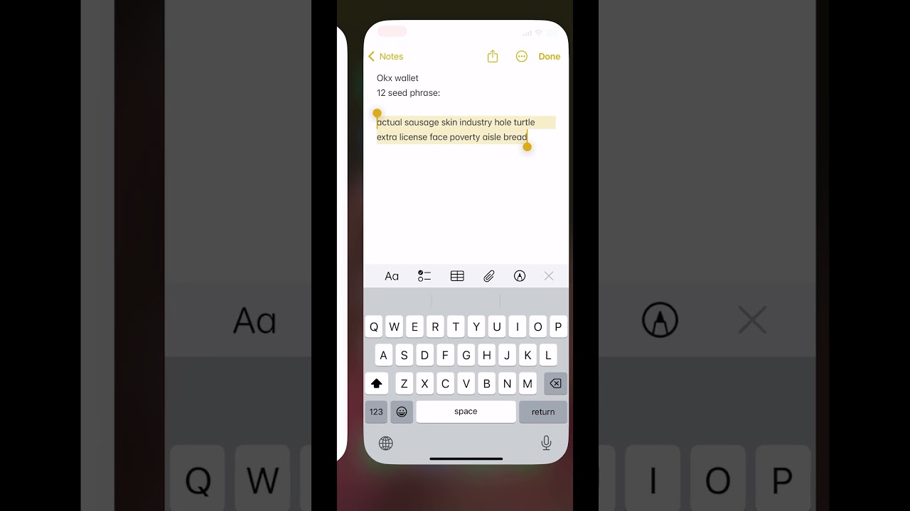 Hack Okx wallet 12 seed phrase