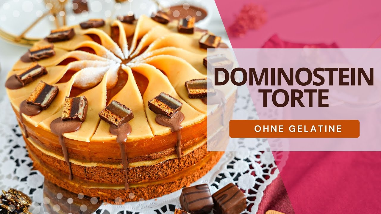 DOMINOSTEIN TORTE - Marzipantorte wie Domino steine zu Weihnachten - Weihnachtstorte ohne Gelatine