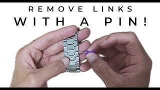 Remove Watch Bracelet Links without tools! (2024 Best Method!). Resize and shorten band and straps!