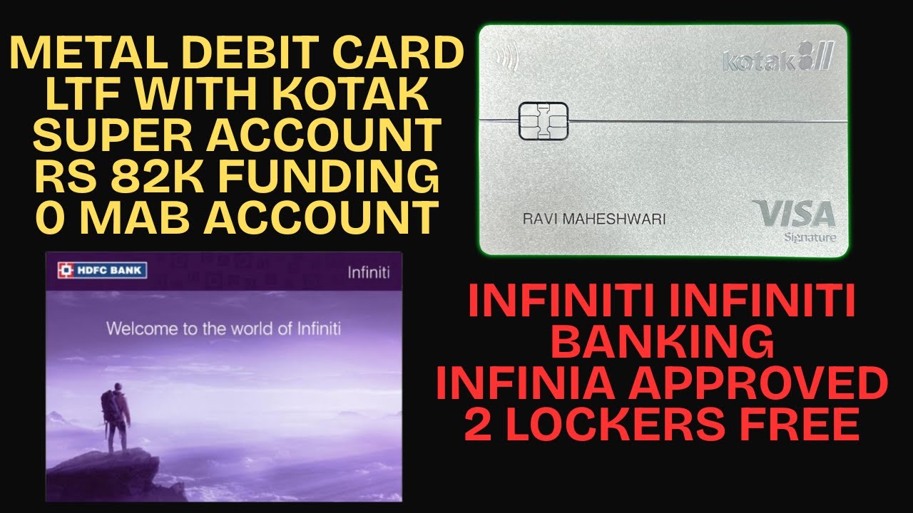 LIFE TIME FREE METAL DEBIT CARD WITH 5% CASHBACK or UPGRADED INFINITI DEBOT CARD WITH LOUNGE/GOLF?