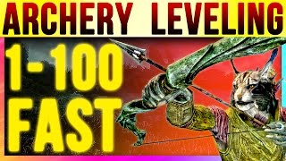 Skyrim Special Edition 100 Archery FAST At LEVEL 1 (Fastest Bow Skill Starter Guide Remastered)