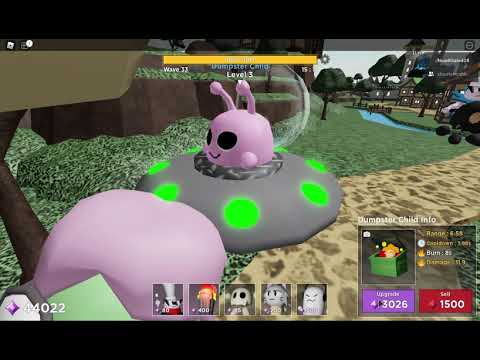 Having A Look At The Alien Skin For Dumpster Child Tower Heroes Youtube - roblox alien skin