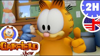 Garfield and his new cute friend!   The Garfield Show