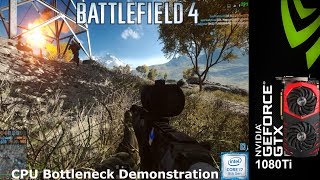 Battlefield 4 CPU bottleneck Demonstration Low settings 720P | Intel i7 8700K 5.2GHz