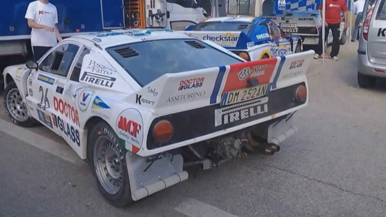 11° Rally Legend - Lancia 037 start up, revs and loud sound in action