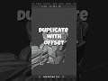 Blender - How to duplicate with Offset