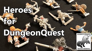 Unboxing the Heroes for DungeonQuest | A Deep Dive into an Expansion for the 1987 Dungeon Crawl