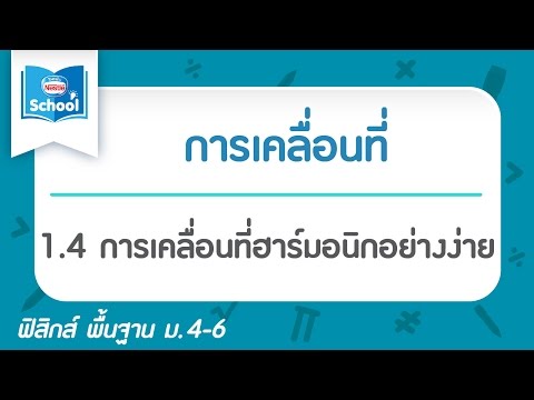 1.4 การเคลื่อนที่ฮาร์มอนิกอย่างง่าย